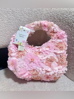Viral Pink Sequin and Beaded Bag NWT